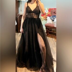Elegant Black Evening Gown